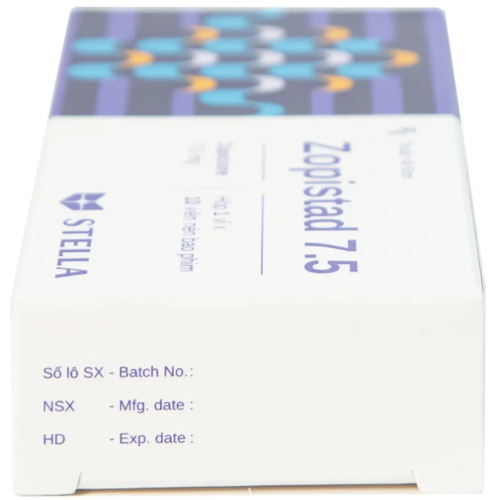 Hình ảnh Thuốc Zopistad 7.5 Stella hỗ trợ điều trị ngắn hạn chứng mất ngủ (1 vỉ x 10 viên)
