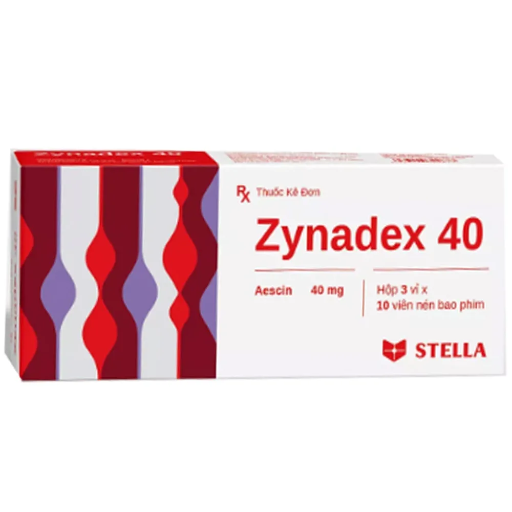 Hình ảnh Thuốc Zynadex 40 Stella điều trị viêm nhiễm và phù nề (3 vỉ x 10 viên)