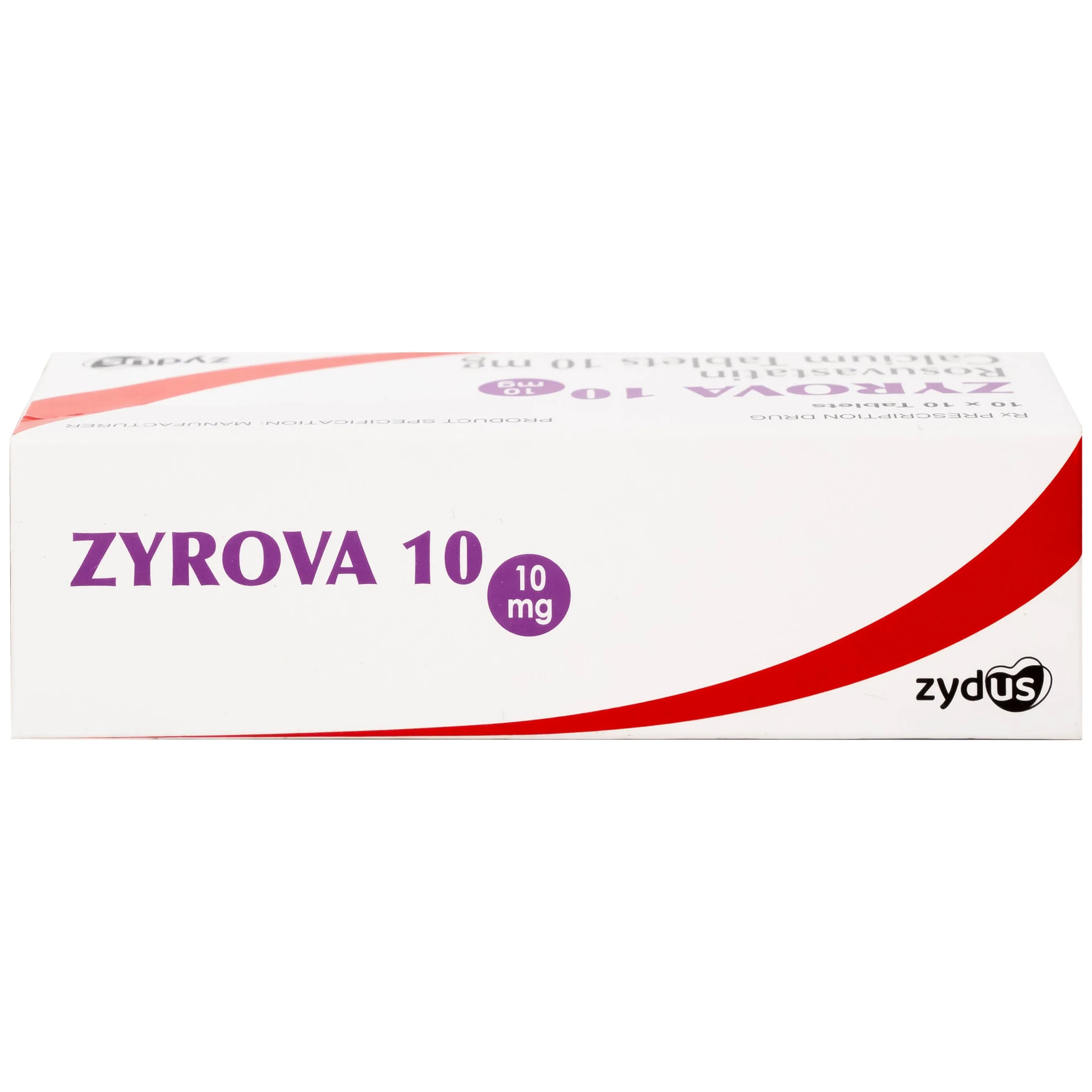 Hình ảnh Thuốc Zyrova 10 Zydus điều trị cholesterol cao trong máu (10 vỉ x 10 viên)