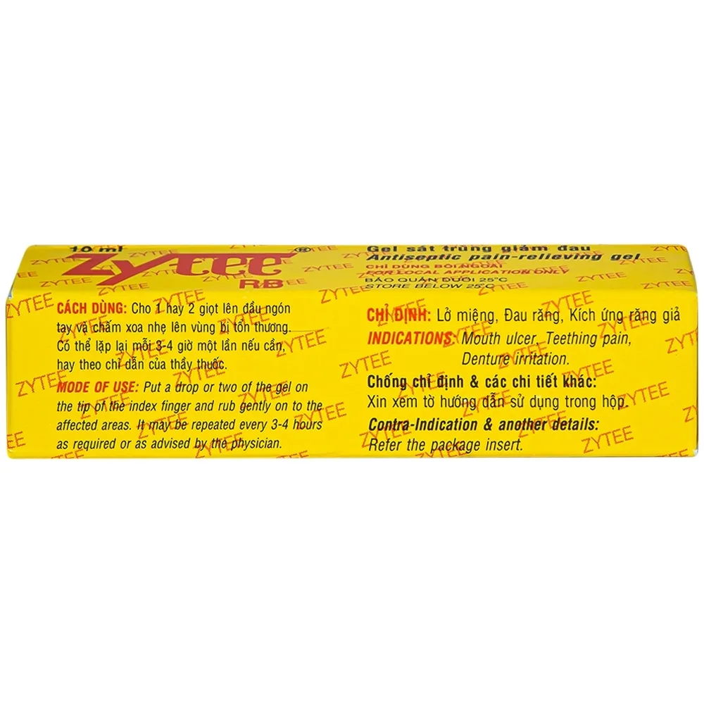 Hình ảnh Gel Zytee RB Raptakos sát trùng giảm đau (10ml)