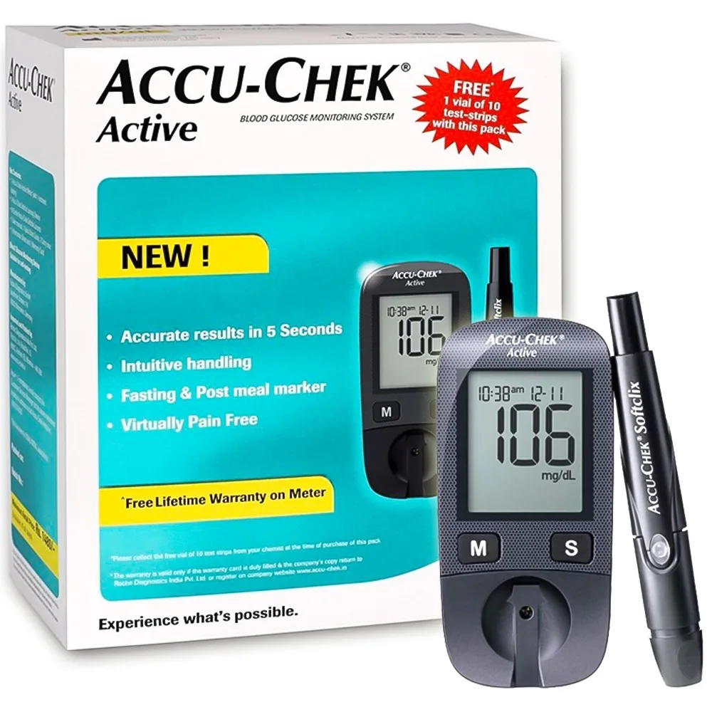 Hình ảnh Máy đo đường huyết Accu-Chek Active hỗ trợ kiểm tra lượng đường trong máu