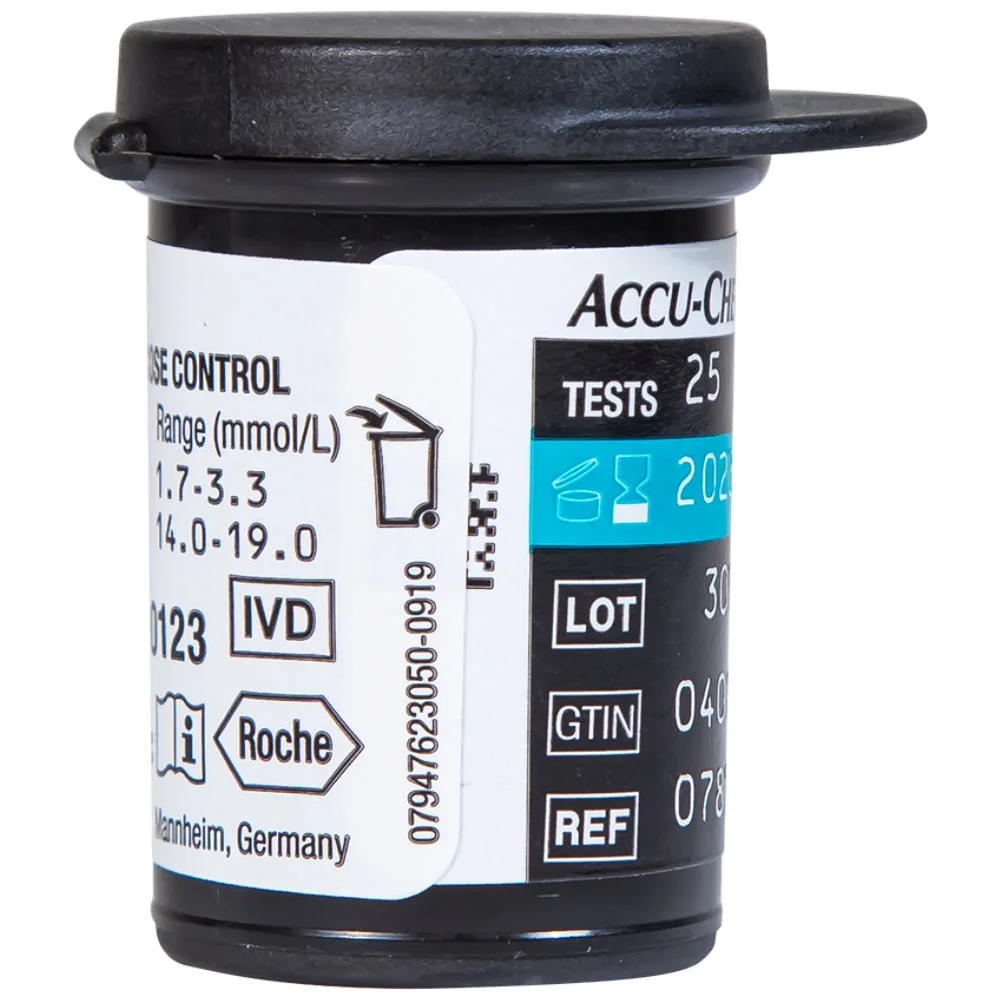 Hình ảnh Que thử đường huyết AccuChek Instant sử dụng cho các máy đo Roul-Chek Instant và Accu-Chek Instant S (25 cái)