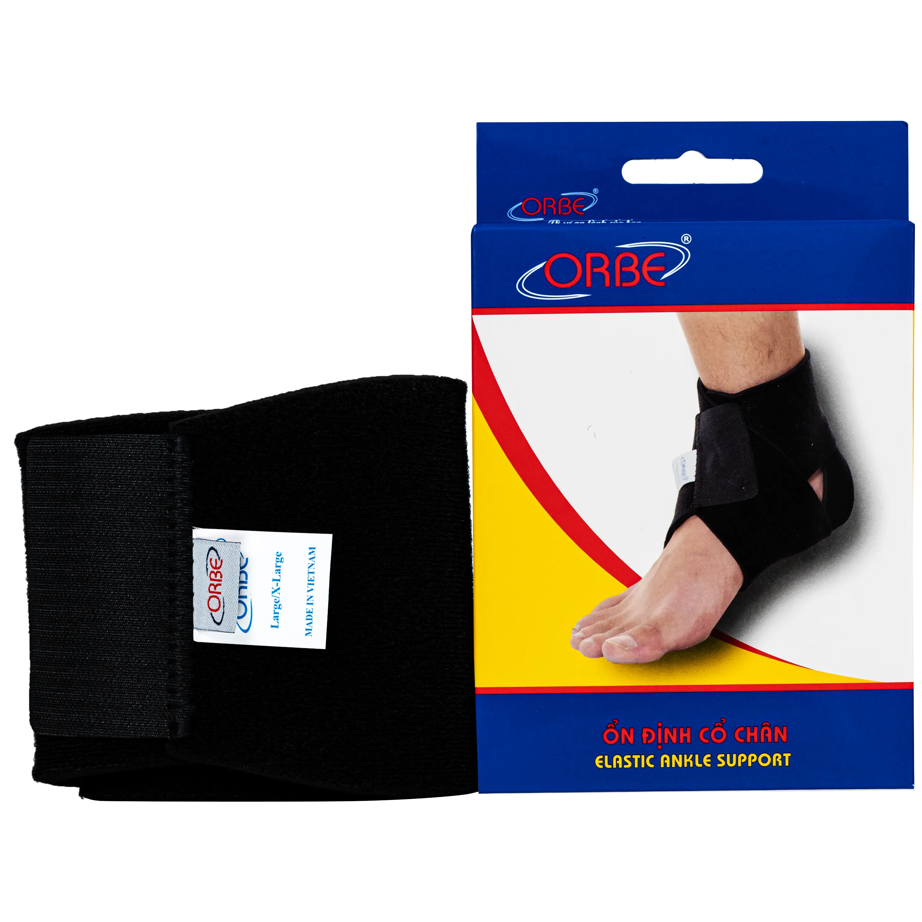 Hình ảnh Băng ổn định cổ chân Elastic Ankle Support Orbe size L/XL