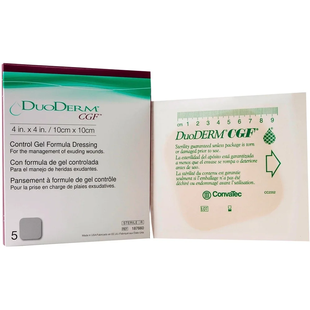 Hình ảnh Băng dán vết thương Duoderm CGF Convatec chăm sóc vết thương, hỗ trợ quá trình lành vết thương (5 miếng)