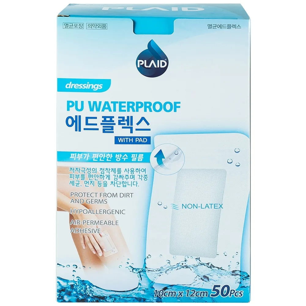 Hình ảnh Băng gạc vô trùng không thấm nước Sterile Adflex (With-Pad) (10cm x 12cm) Young Chemical hỗ trợ bảo vệ vết thương (50 miếng)