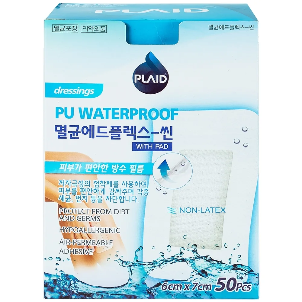 Hình ảnh Băng gạc vô trùng không thấm nước Sterile Adflex (With-Pad) 6cm x 7cm Young Chemical hỗ trợ bảo vệ vết thương (50 miếng)