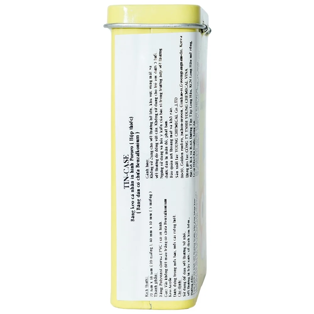 Hình ảnh Băng keo cá nhân in hình Pororo Kids Band 2 size Young Chemical bảo vệ vết thương dành cho trẻ nhỏ (25 miếng)