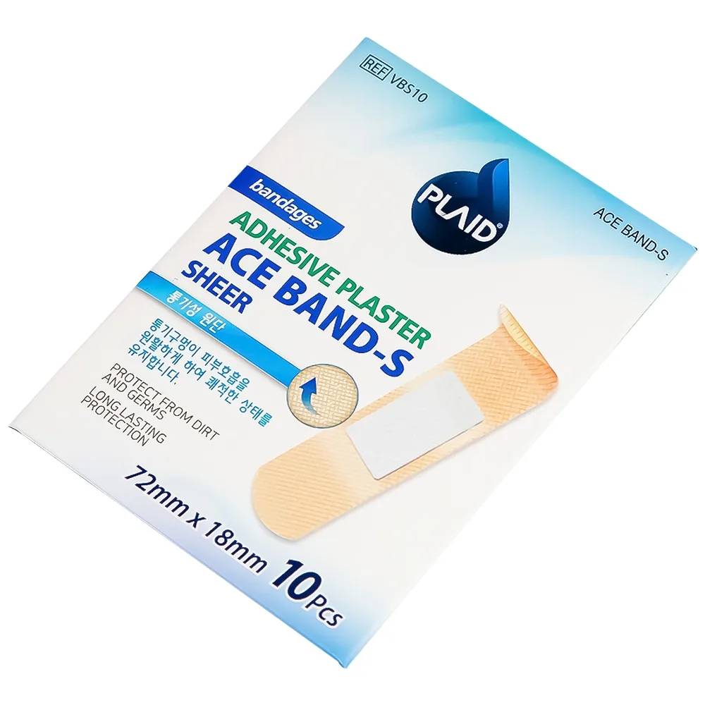 Hình ảnh Băng keo cá nhân màu da Ace Band-S (Sheer) 72mm x 18mm Young Chemical bảo vệ vết thương hở (10 miếng)
