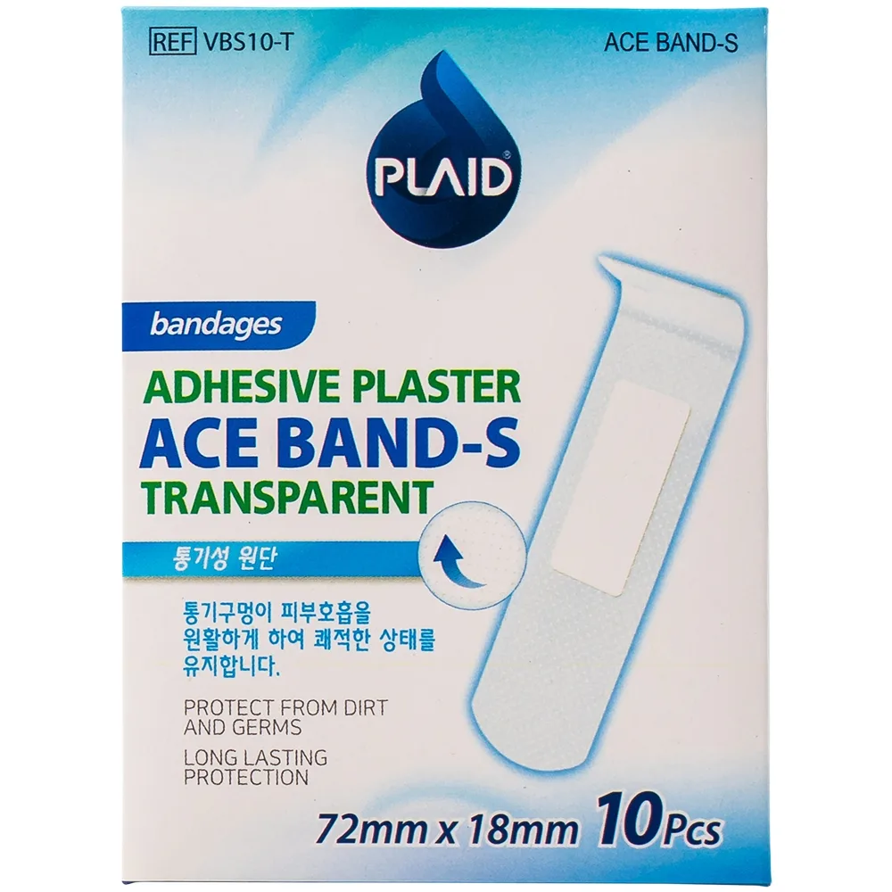Hình ảnh Băng keo cá nhân trong suốt Ace Band-S (Transparent) 72mm x 18mm Young Chemical bảo vệ vết thương (10 miếng)