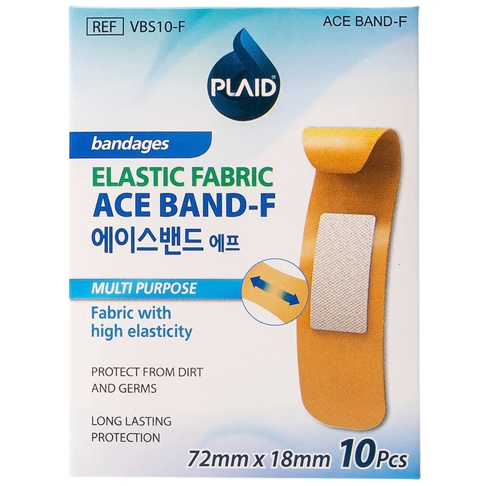Hình ảnh Băng keo cá nhân vải Ace Band-F 72mm x 18mm Young Chemical bảo vệ vết thương (10 miếng)