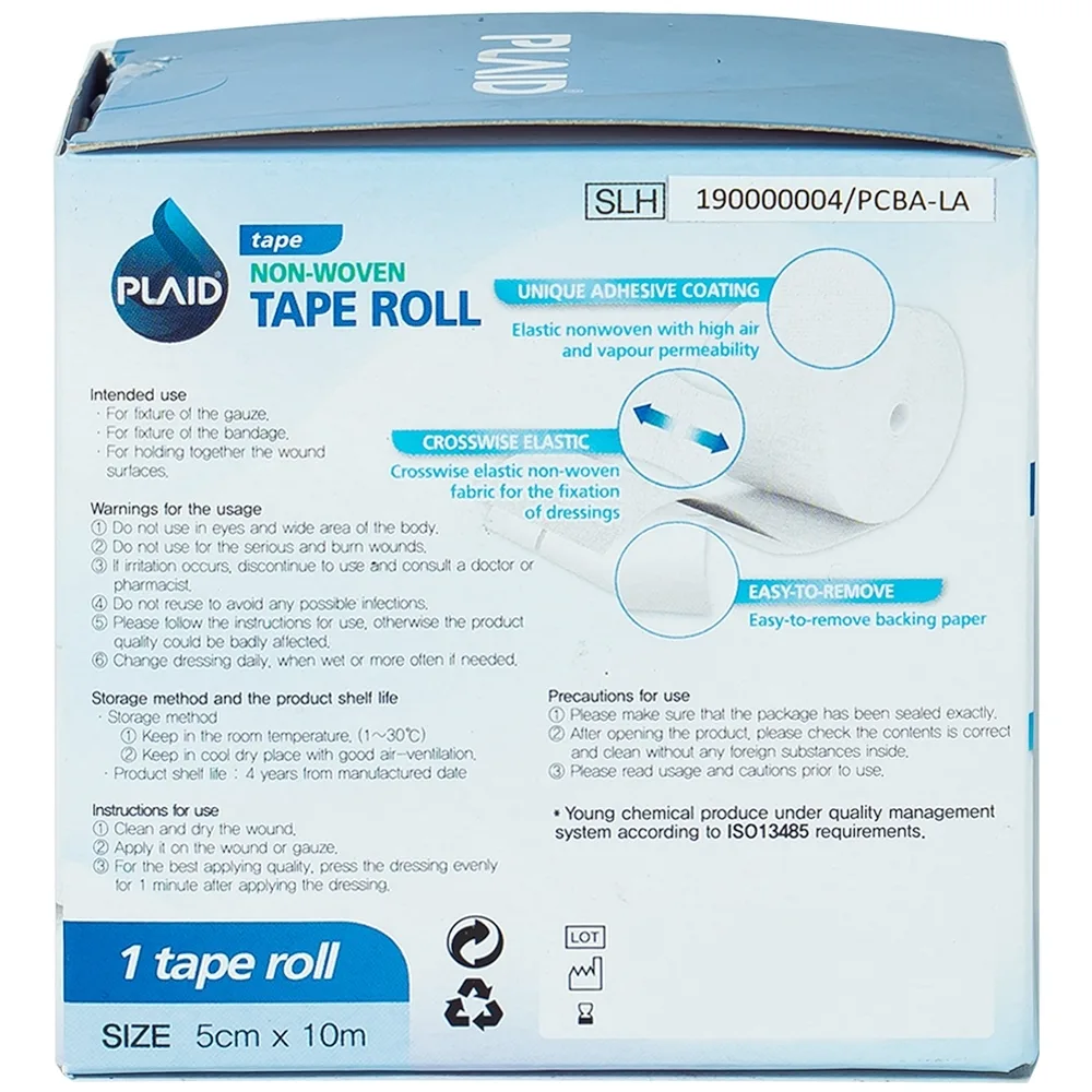 Hình ảnh Băng keo cuộn co giãn Fix Roll 5cm x 10m Young Chemical cố định ống truyền dẫn, dán lên gạc cố định vết thương (1 cuộn)