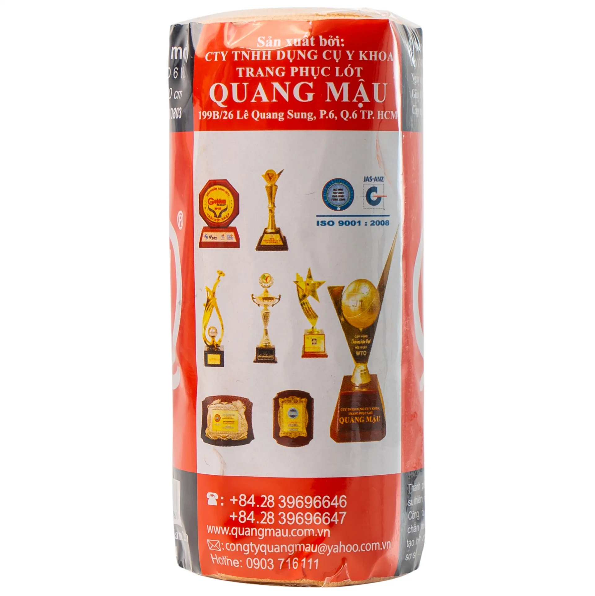 Hình ảnh Băng thun 3 móc Quang Mậu dùng để băng nén ép cầm máu, cố định khớp (12 cuộn)