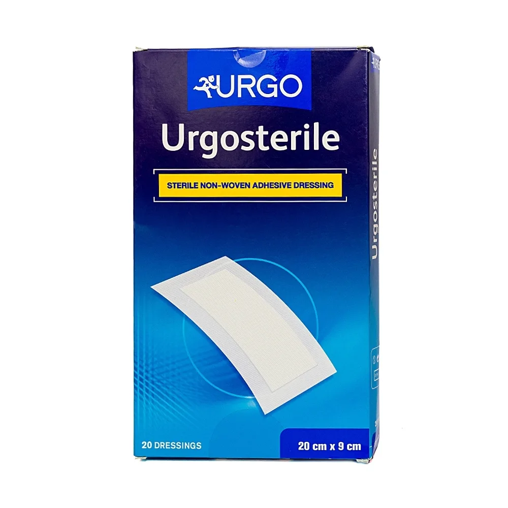 Hình ảnh Băng gạc y tế vô trùng Urgosterile size 20cm x 9cm băng các vết thương khâu, vết trầy xước, vết cắt (20 miếng)