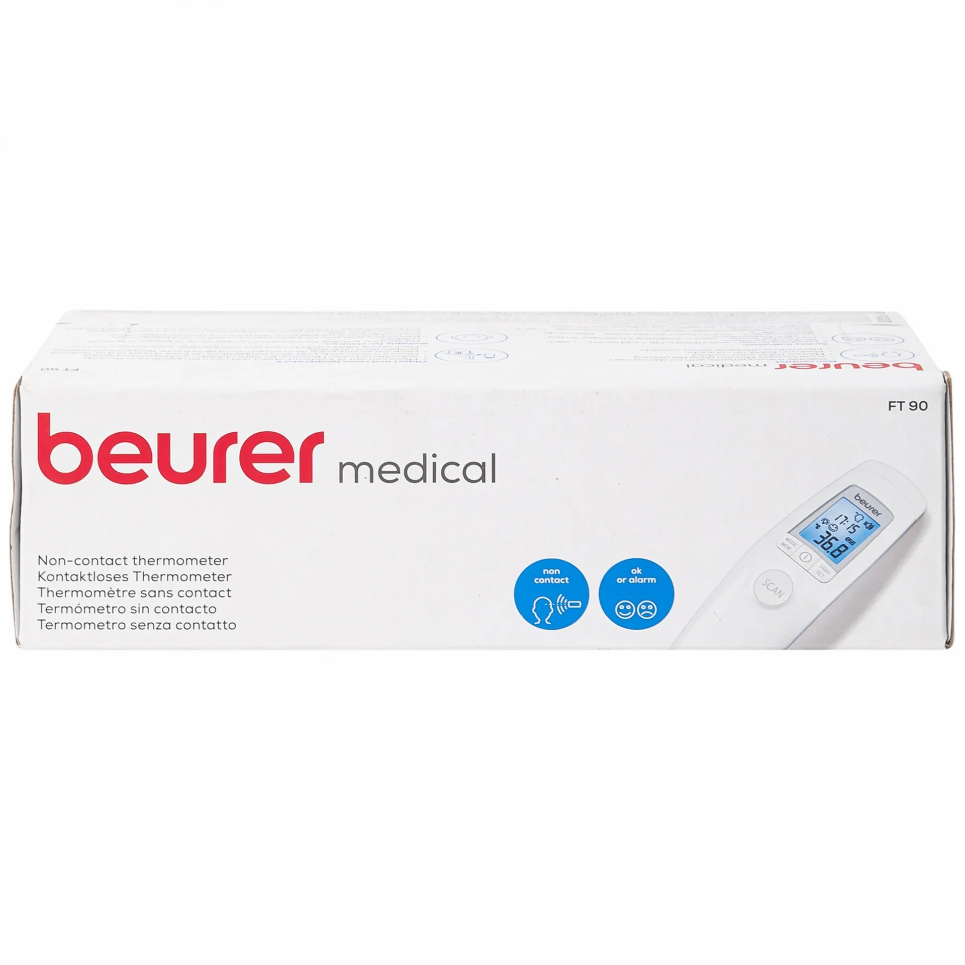 Hình ảnh Nhiệt kế điện tử Beurer Medical FT90 đo nhiệt độ trán không tiếp xúc, đo nhiệt độ của đồ vật và phòng