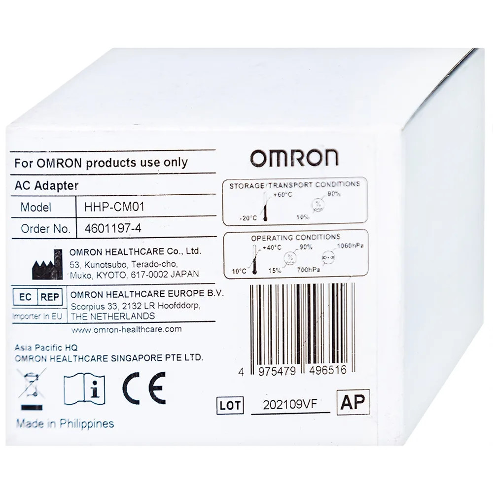 Hình ảnh Bộ đổi điện máy đo huyết áp Omron HHP-CM01-AP