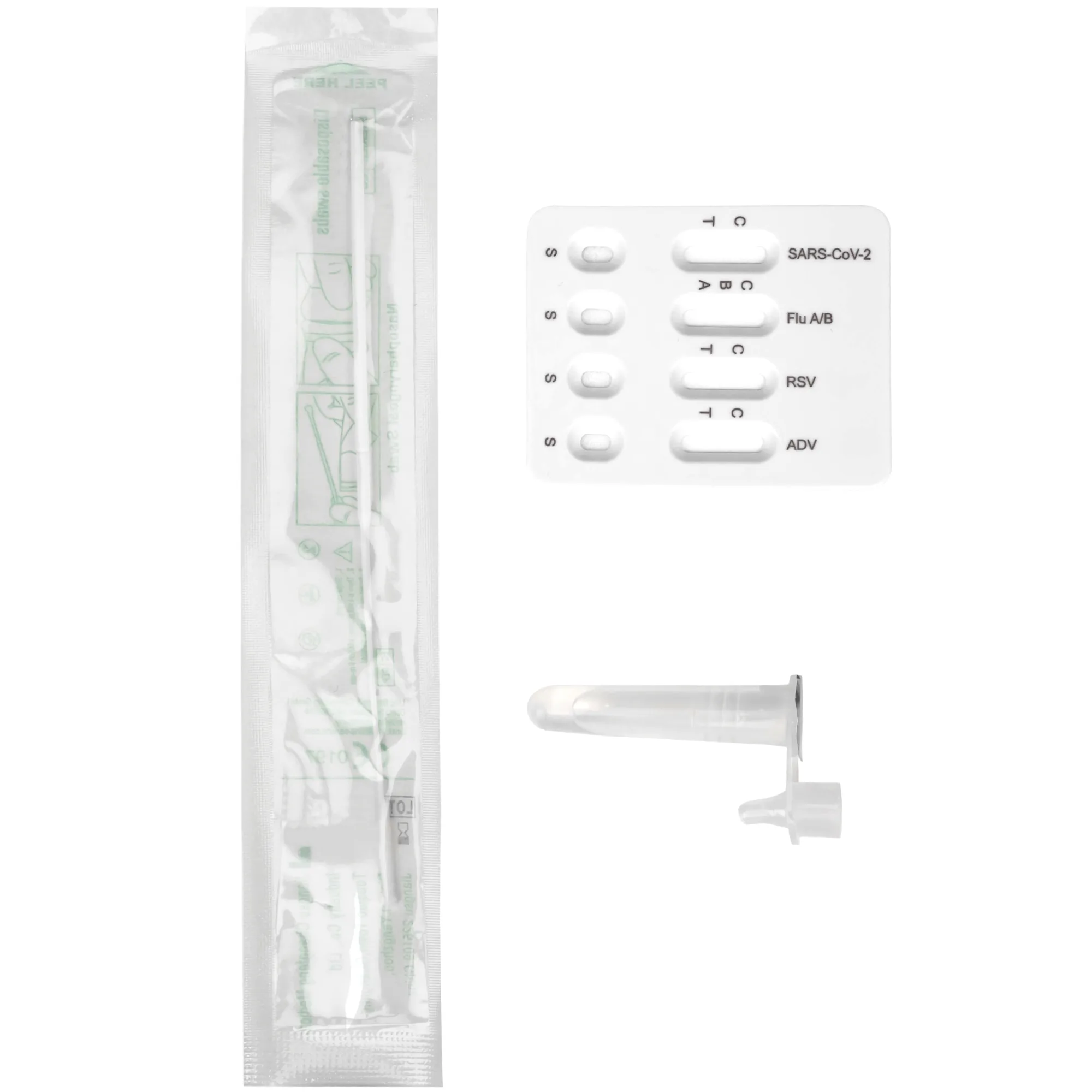 Hình ảnh Kit test cúm A/B, Covid, RSV, Adeno (ADV) Flowflex (20 kít)