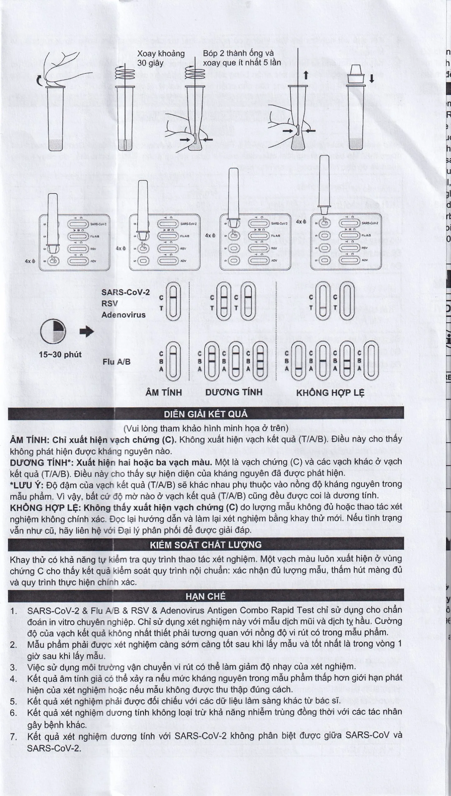 Hình ảnh Kit test cúm A/B, Covid, RSV, Adeno (ADV) Flowflex (20 kít)