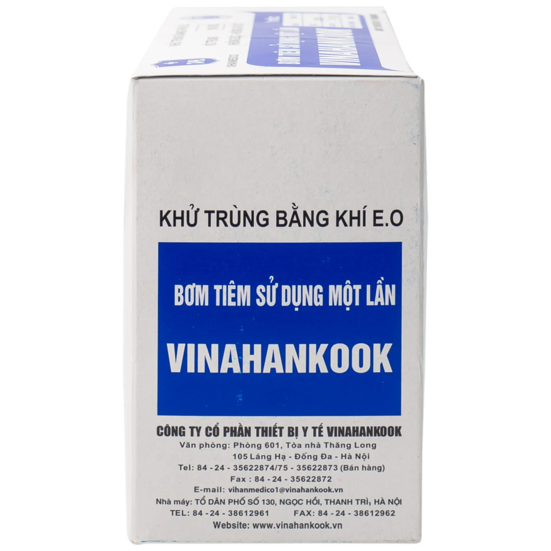 Hình ảnh Bơm tiêm sử dụng một lần Vinahankook 1ml/cc được khử trùng bằng khí E.O (100 chiếc)