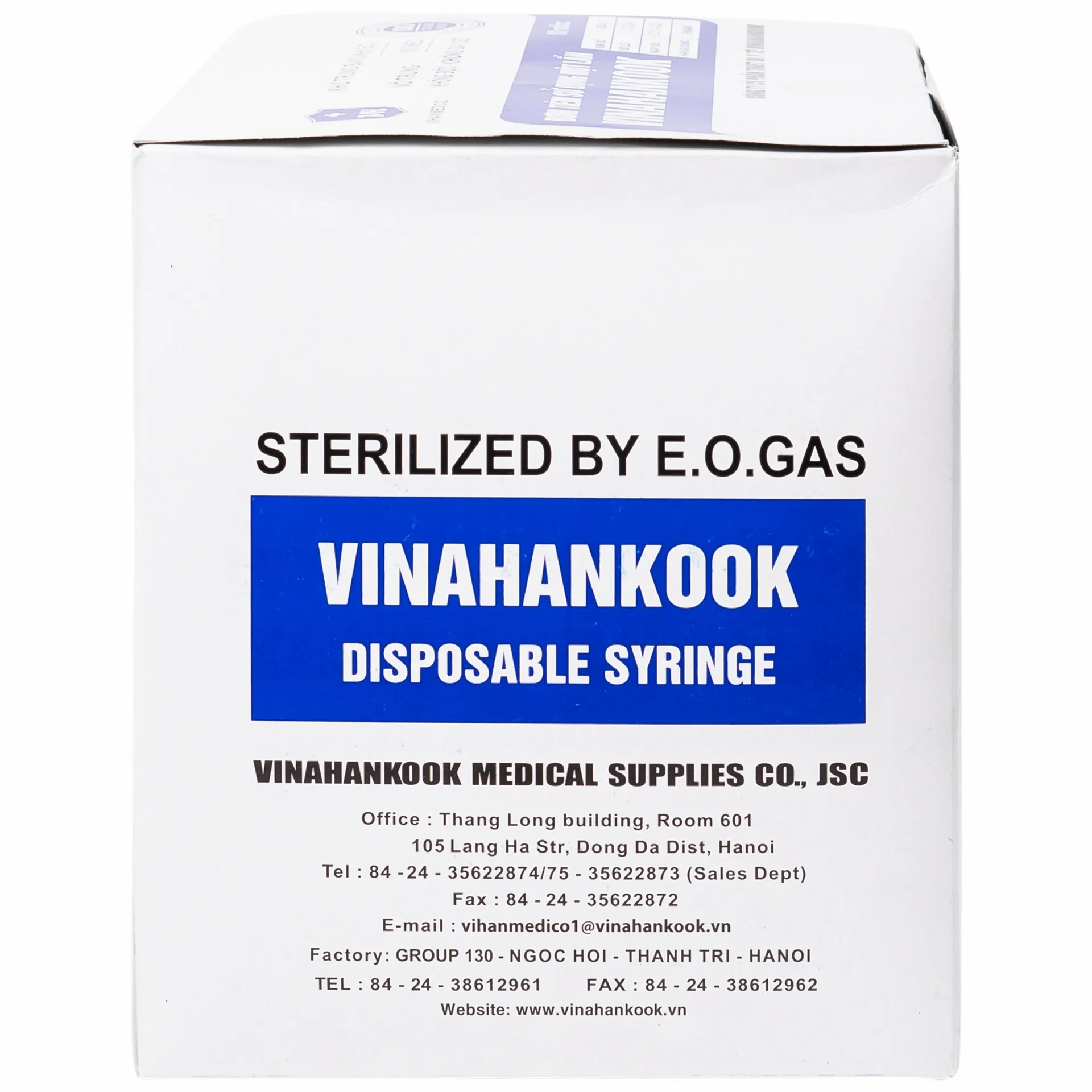 Hình ảnh Bơm tiêm sử dụng một lần Vinahankook 10ml/cc được khử trùng bằng khí E.O (100 cái)