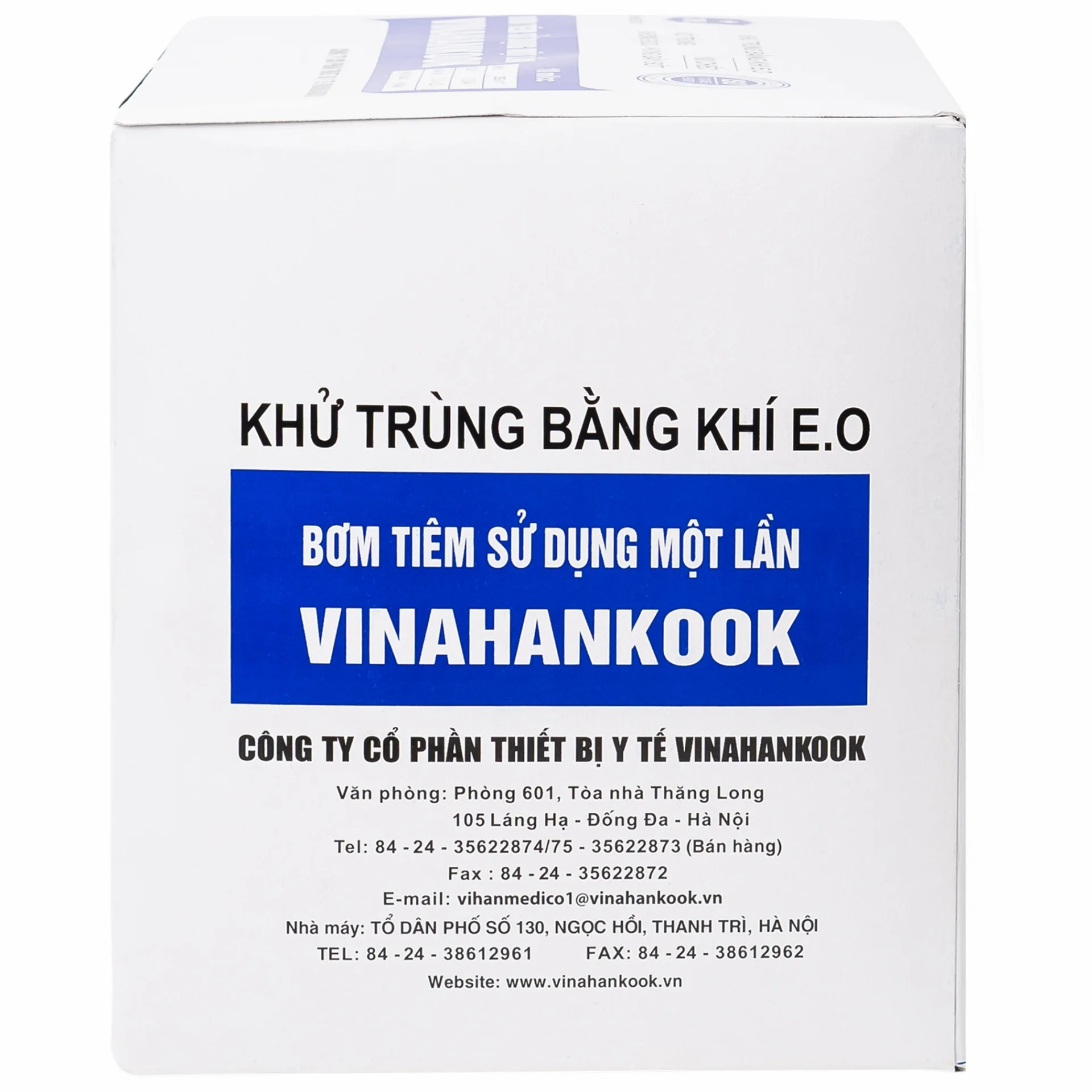 Hình ảnh Bơm tiêm sử dụng một lần Vinahankook 10ml/cc được khử trùng bằng khí E.O (100 cái)