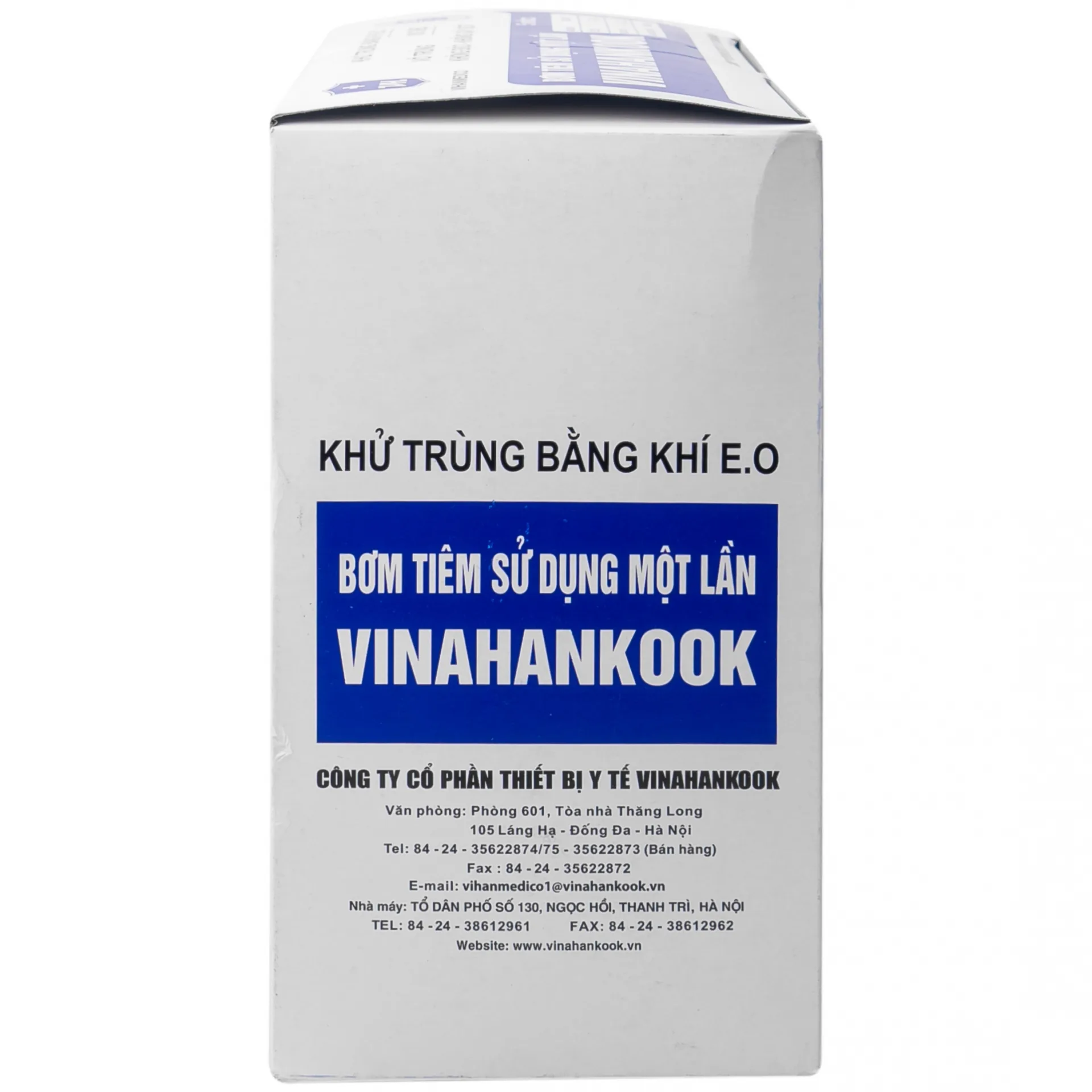 Hình ảnh Bơm tiêm sử dụng một lần Vinahankook 5ml/cc được khử trùng bằng khí E.O (100 cái)