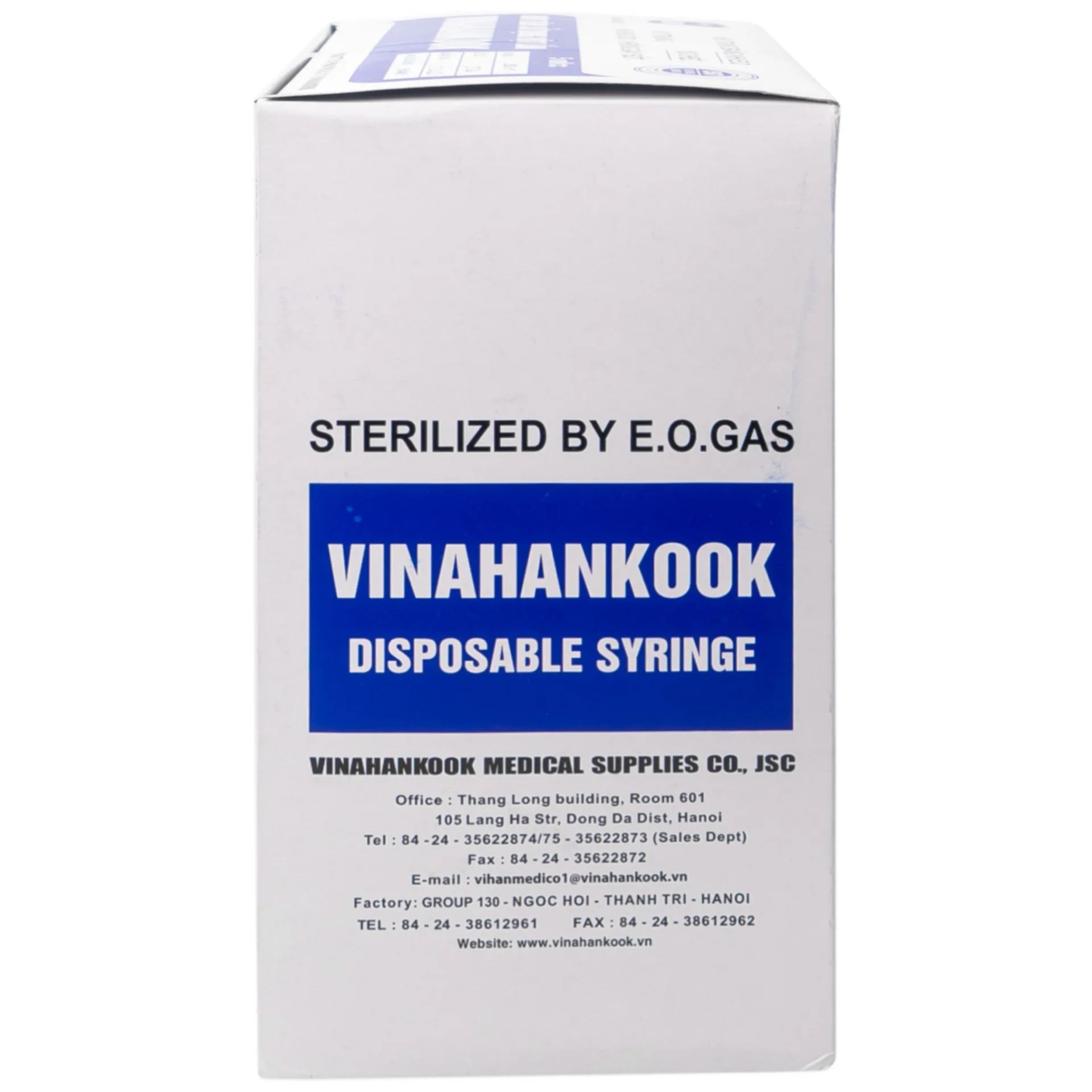 Hình ảnh Bơm tiêm sử dụng một lần Vinahankook 5ml/cc được khử trùng bằng khí E.O (100 cái)