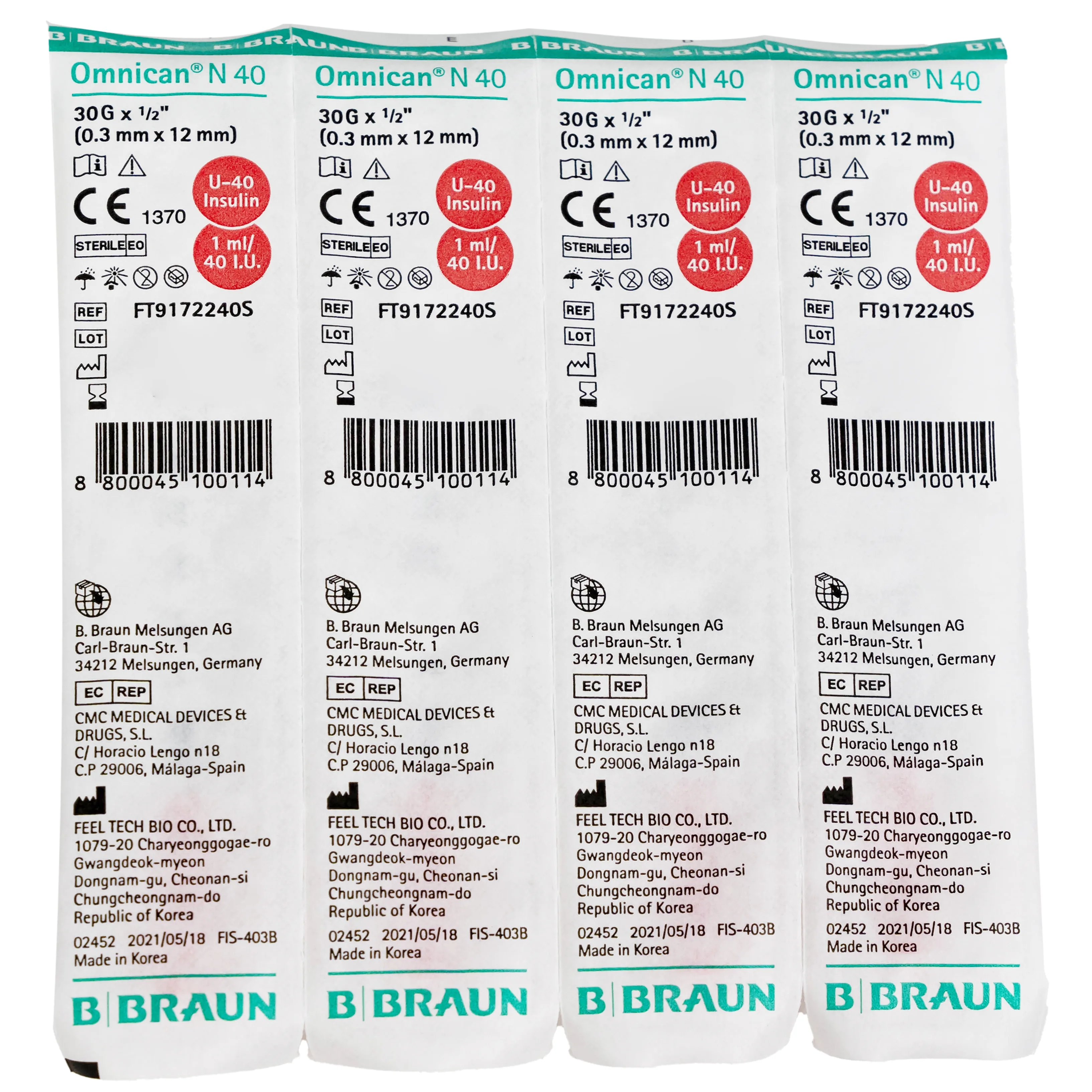 Hình ảnh Bơm tiêm Insulin Omnican N40 B.Braun dùng tiêm insulin dưới da (100 cái)