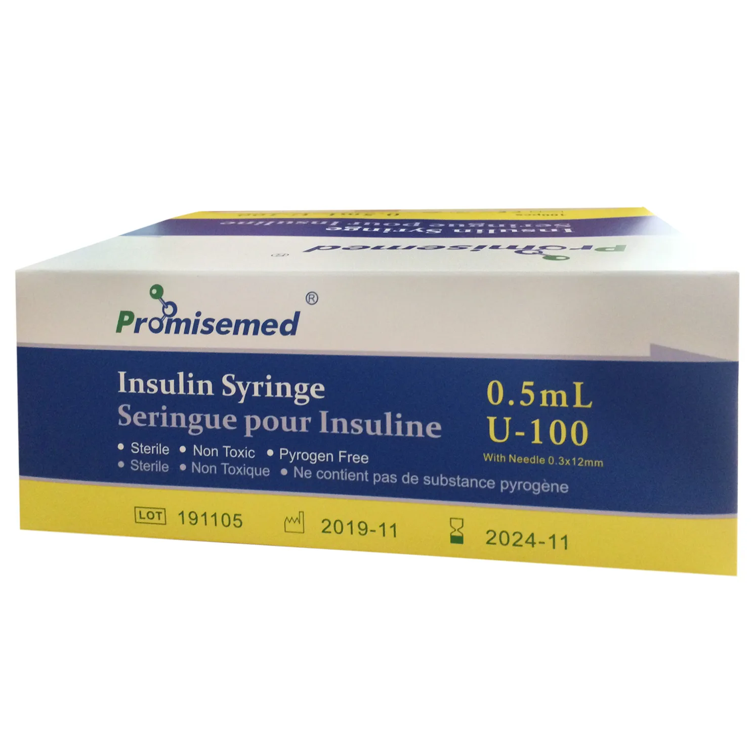 Hình ảnh Bơm tiêm Insulin Promisemed 31g Tân Hiếu dùng để tiêm insulin dưới da cho bệnh tiểu đường (100 cái)