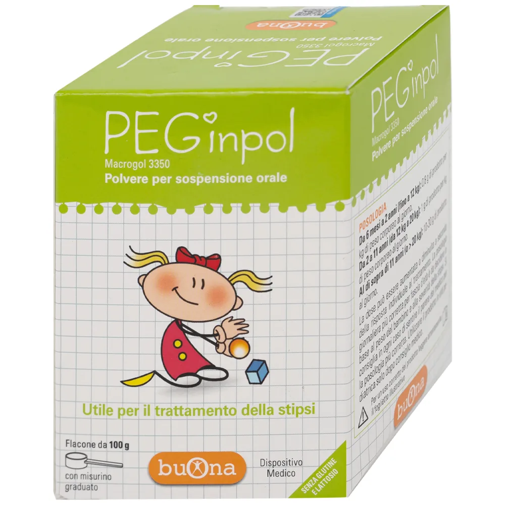 Hình ảnh Bột nhuận tràng PEGinpol Buona cải thiện tình trạng táo bón cho trẻ (100g)
