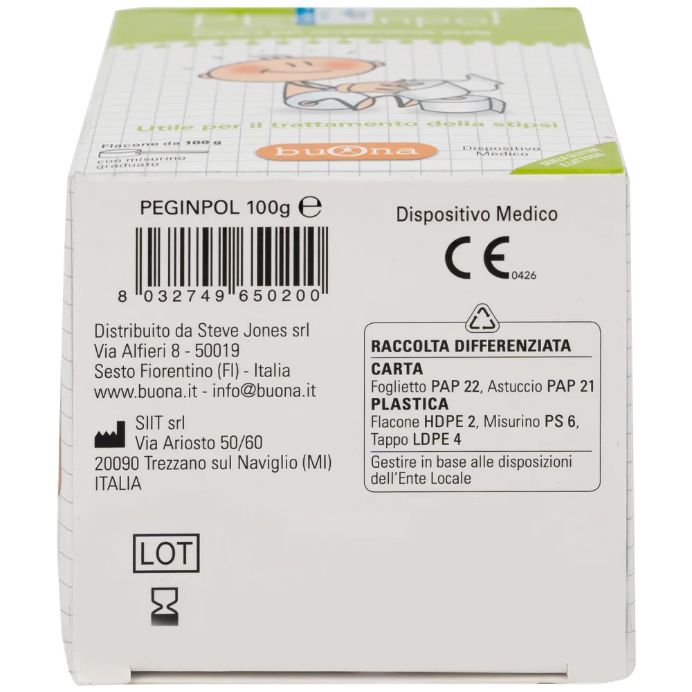 Hình ảnh Bột nhuận tràng PEGinpol Buona cải thiện tình trạng táo bón cho trẻ (100g)