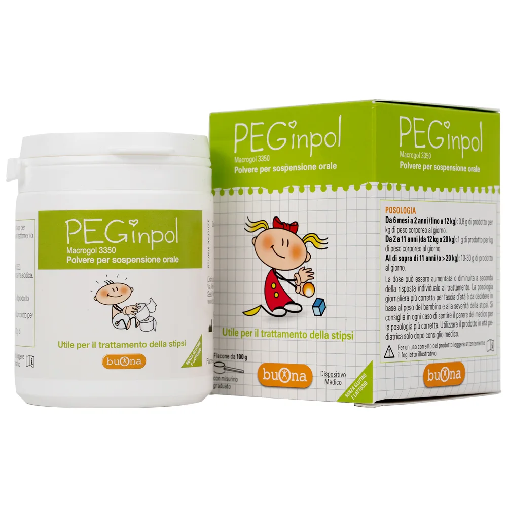 Hình ảnh Bột nhuận tràng PEGinpol Buona cải thiện tình trạng táo bón cho trẻ (100g)