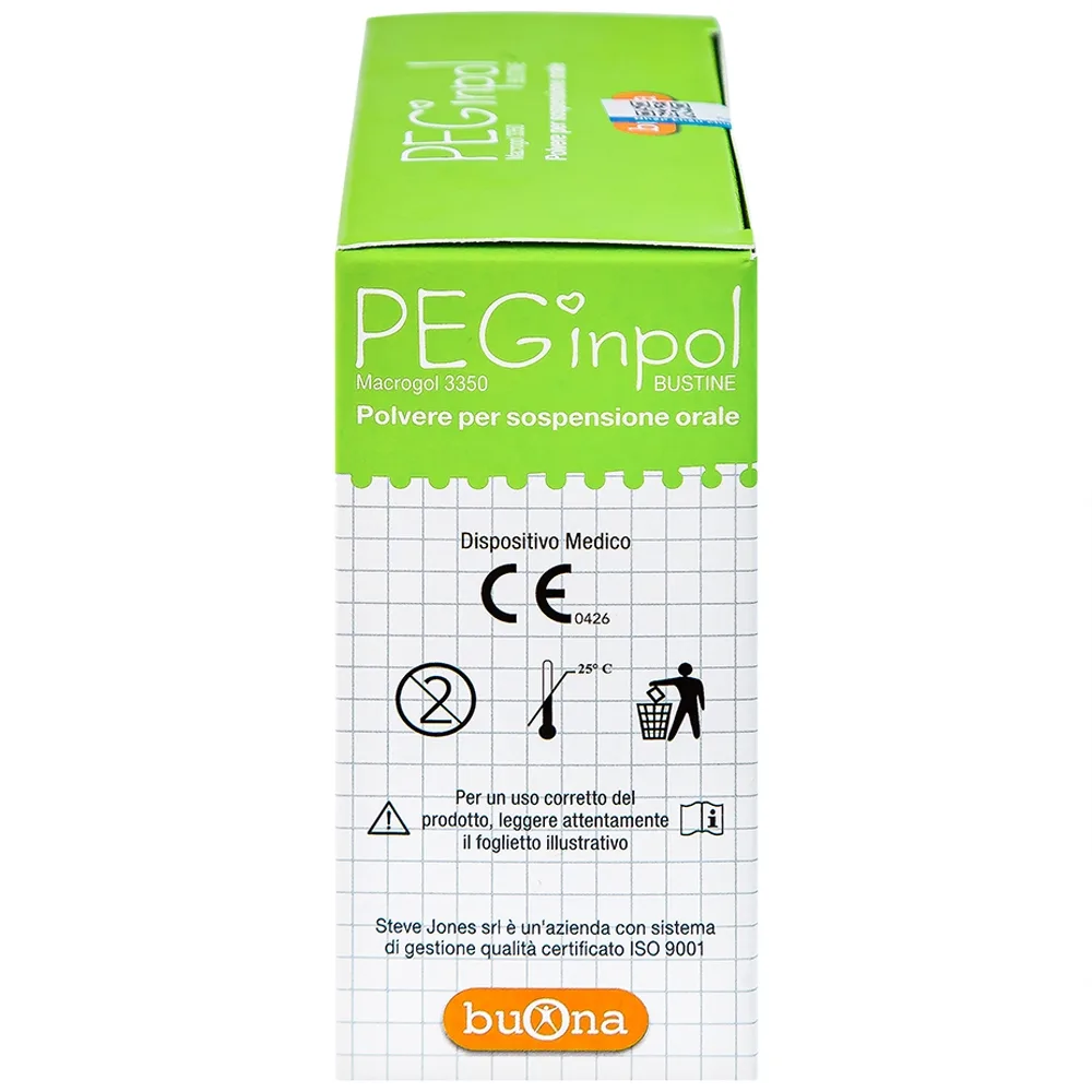 Hình ảnh Bột pha hỗn dịch nhuận tràng PEGinpol 5g Buona cải thiện tình trạng táo bón cho trẻ (20 gói)