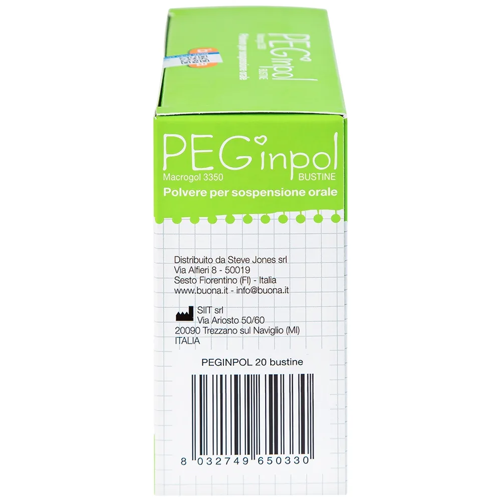 Hình ảnh Bột pha hỗn dịch nhuận tràng PEGinpol 5g Buona cải thiện tình trạng táo bón cho trẻ (20 gói)