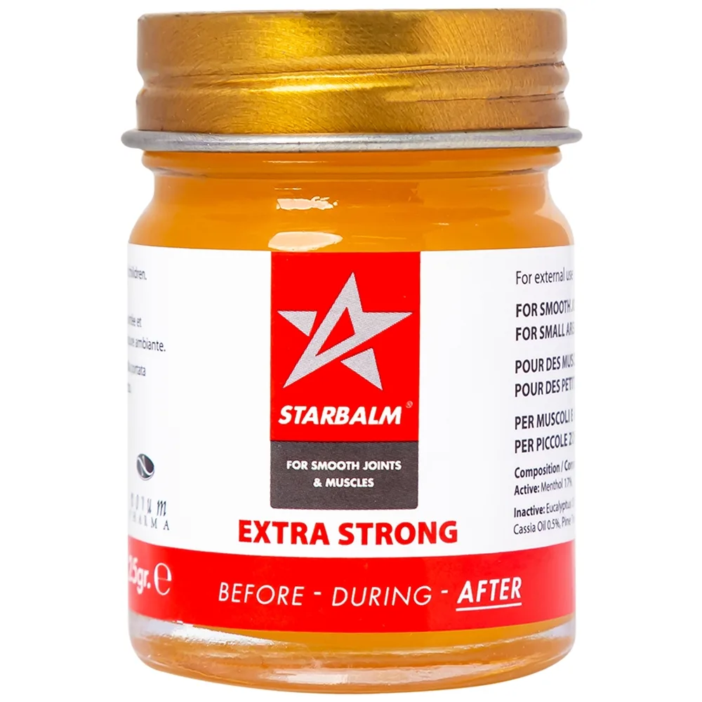 Hình ảnh Cao Starbalm đỏ 25g xoa bóp, làm nóng, thấm sâu vào cơ, hỗ trợ chấn thương