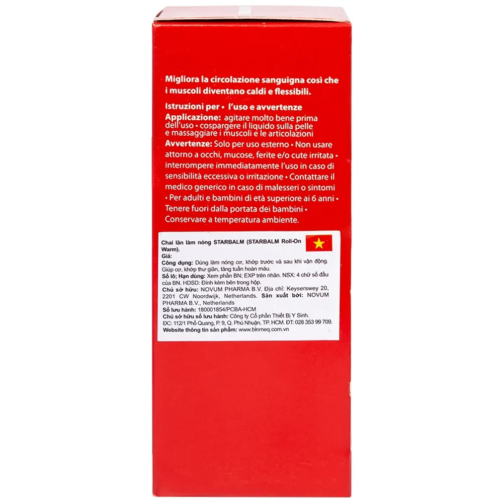 Hình ảnh Chai lăn làm nóng Starbalm giúp cơ, khớp thư giãn, tăng tuần hoàn máu (75ml)