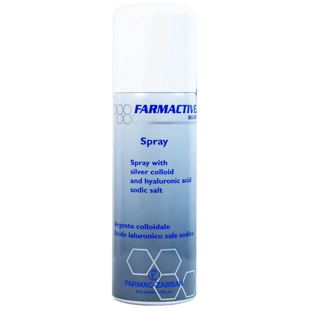 Hình ảnh Chai xịt bạc Farmactive Silver Spray hỗ trợ điều trị bỏng, trầy xước, vết loét dưới da (125ml)