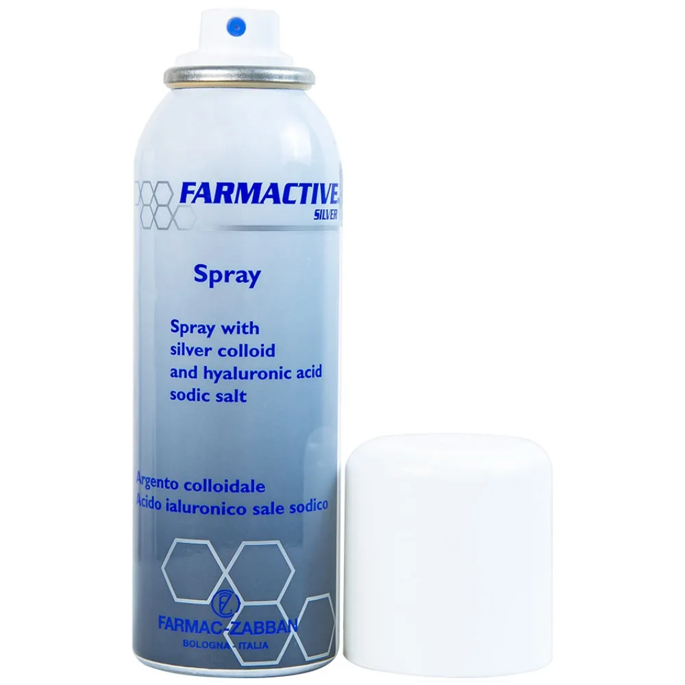 Hình ảnh Chai xịt bạc Farmactive Silver Spray hỗ trợ điều trị bỏng, trầy xước, vết loét dưới da (125ml)