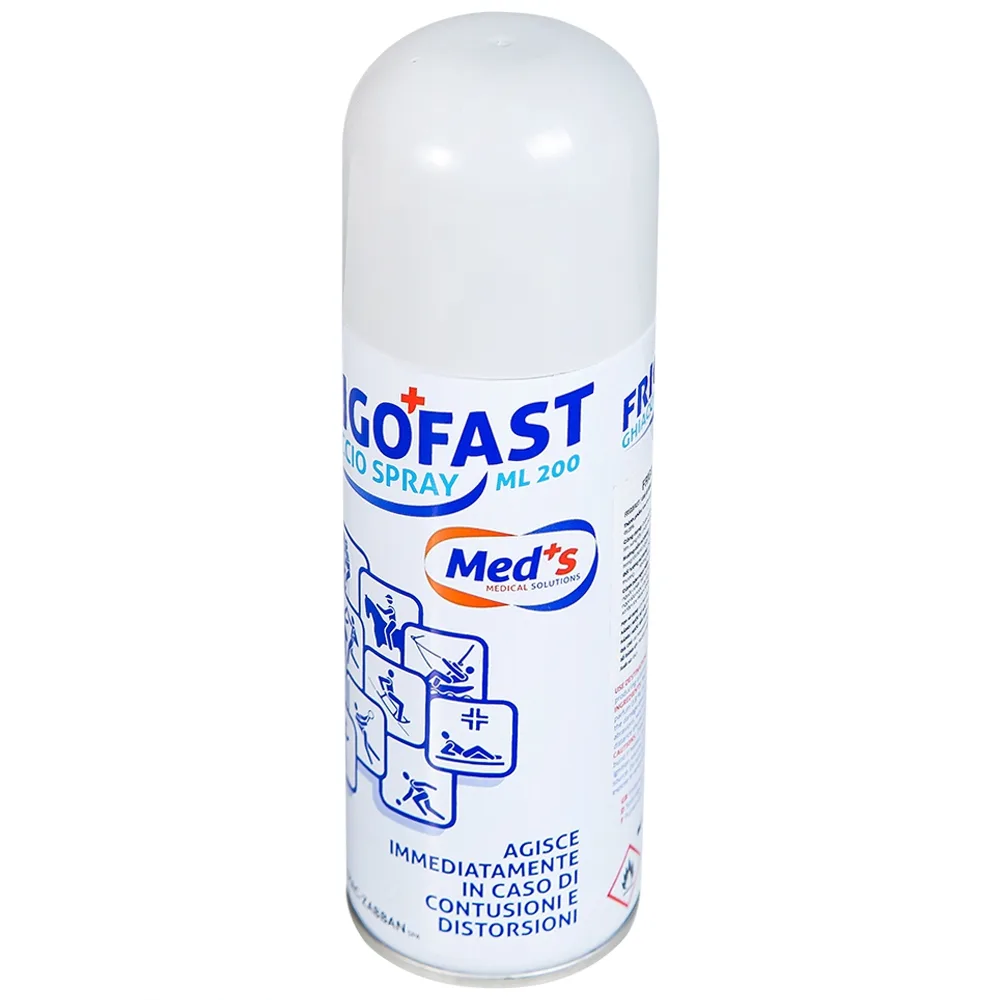 Hình ảnh Chai xịt lạnh Frigofast Spray giảm đau bong gân, căng cơ, giãn dây chằng (200ml)