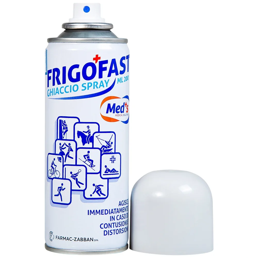 Hình ảnh Chai xịt lạnh Frigofast Spray giảm đau bong gân, căng cơ, giãn dây chằng (200ml)