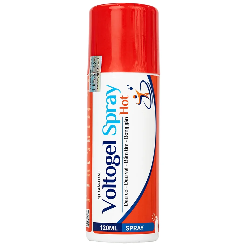Hình ảnh Chai xịt nóng Voltogel hot spray giảm nhanh chóng các cơn đau cơ, đau vai, bầm tím, bong gân (120ml)