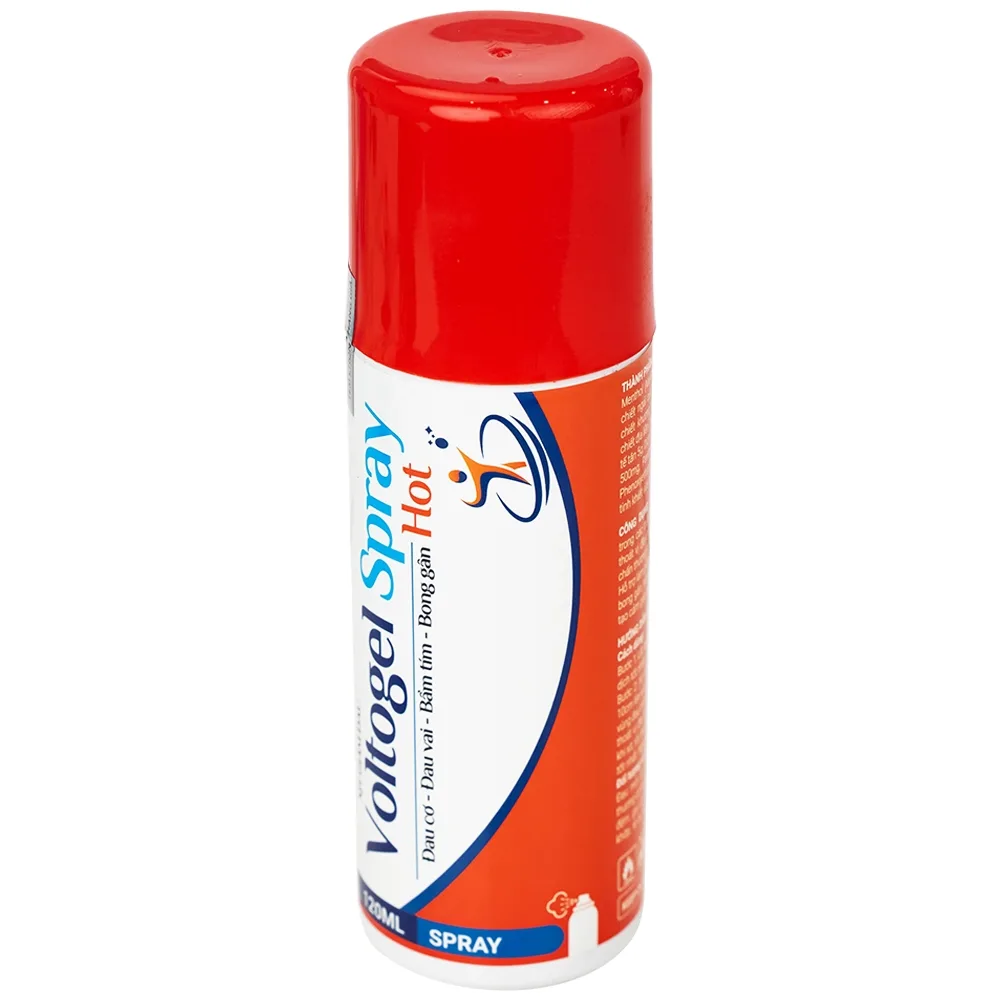 Hình ảnh Chai xịt nóng Voltogel hot spray giảm nhanh chóng các cơn đau cơ, đau vai, bầm tím, bong gân (120ml)
