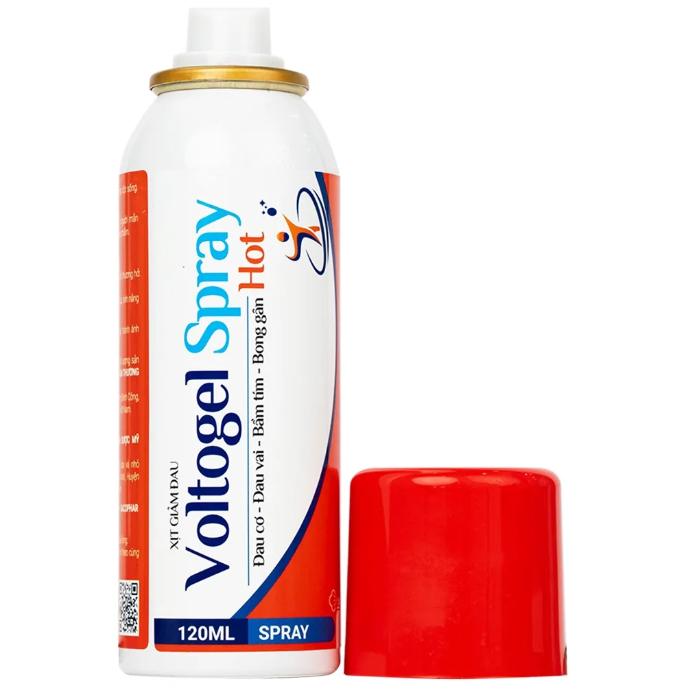 Hình ảnh Chai xịt nóng Voltogel hot spray giảm nhanh chóng các cơn đau cơ, đau vai, bầm tím, bong gân (120ml)