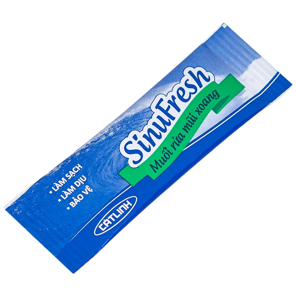 Hình ảnh Muối rửa mũi xoang SinuFresh làm sạch dịch nhầy (50 gói) 