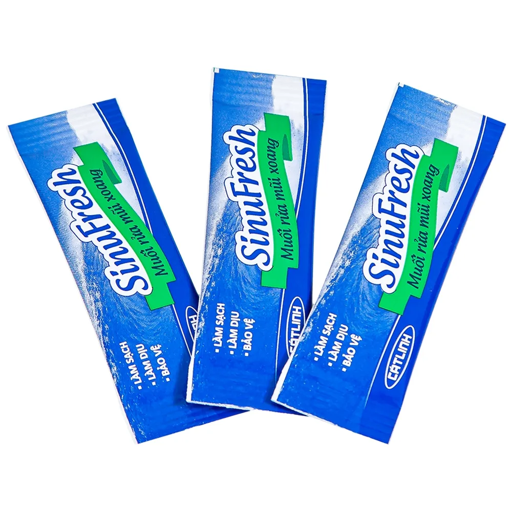 Hình ảnh Muối rửa mũi xoang SinuFresh làm sạch dịch nhầy (50 gói) 