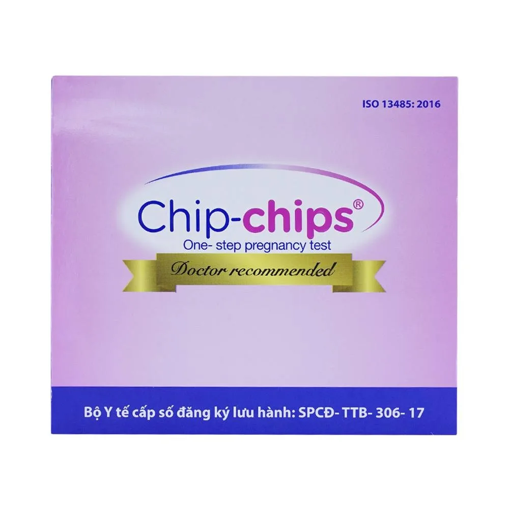 Hình ảnh Dụng cụ phát hiện thai sớm Chip-Chips Tanaphar sau giao hợp 7 - 10 ngày (12 que)