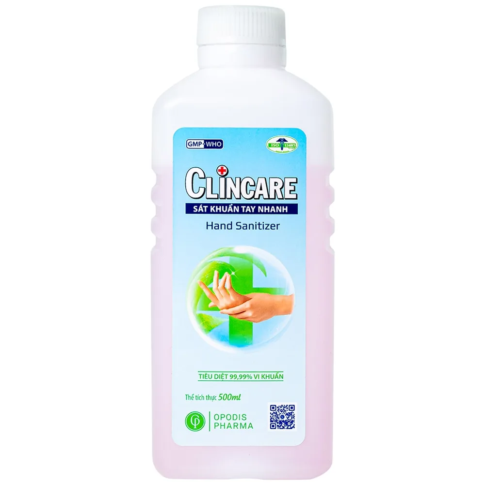 Hình ảnh Sát khuẩn tay nhanh Clincare Opodis Pharma tiêu diệt 99,99% vi khuẩn, sát khuẩn tay nhanh (500ml)