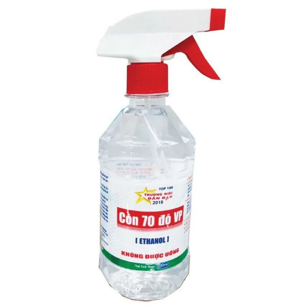 Hình ảnh Cồn 70 độ Vĩnh Phúc (có vòi xịt) dùng sát trùng da và tiệt trùng dụng cụ y tế (1000ml)