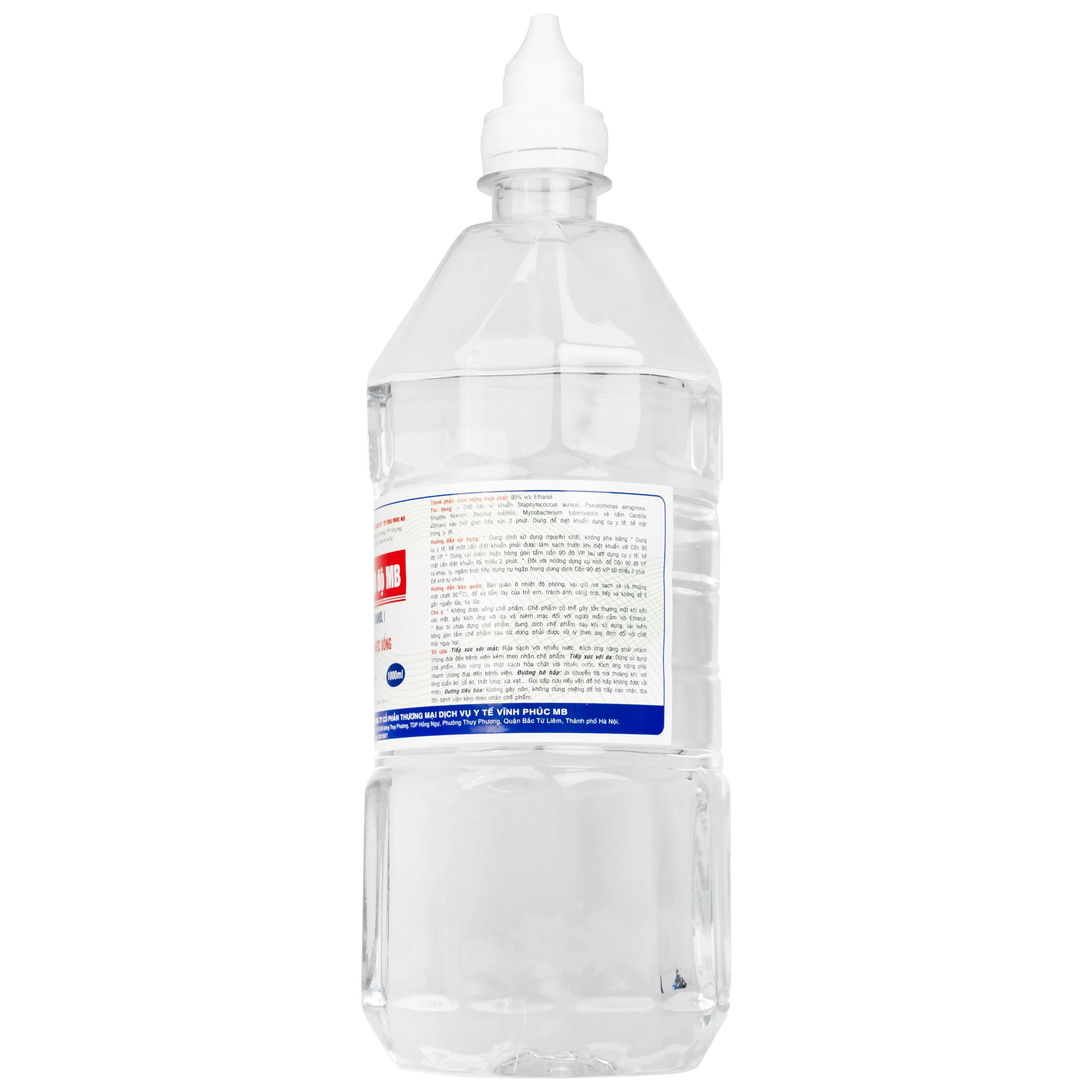 Hình ảnh Cồn 90 độ Vĩnh Phúc tiệt trùng các dụng cụ y tế (1000ml)