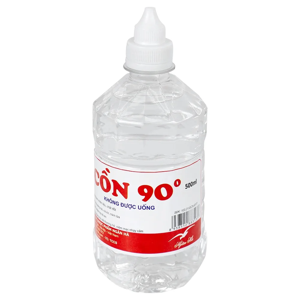Hình ảnh Cồn Ngân Hà 90 độ hỗ trợ sát trùng dụng cụ y tế, làm dung môi, chất đốt (500ml)