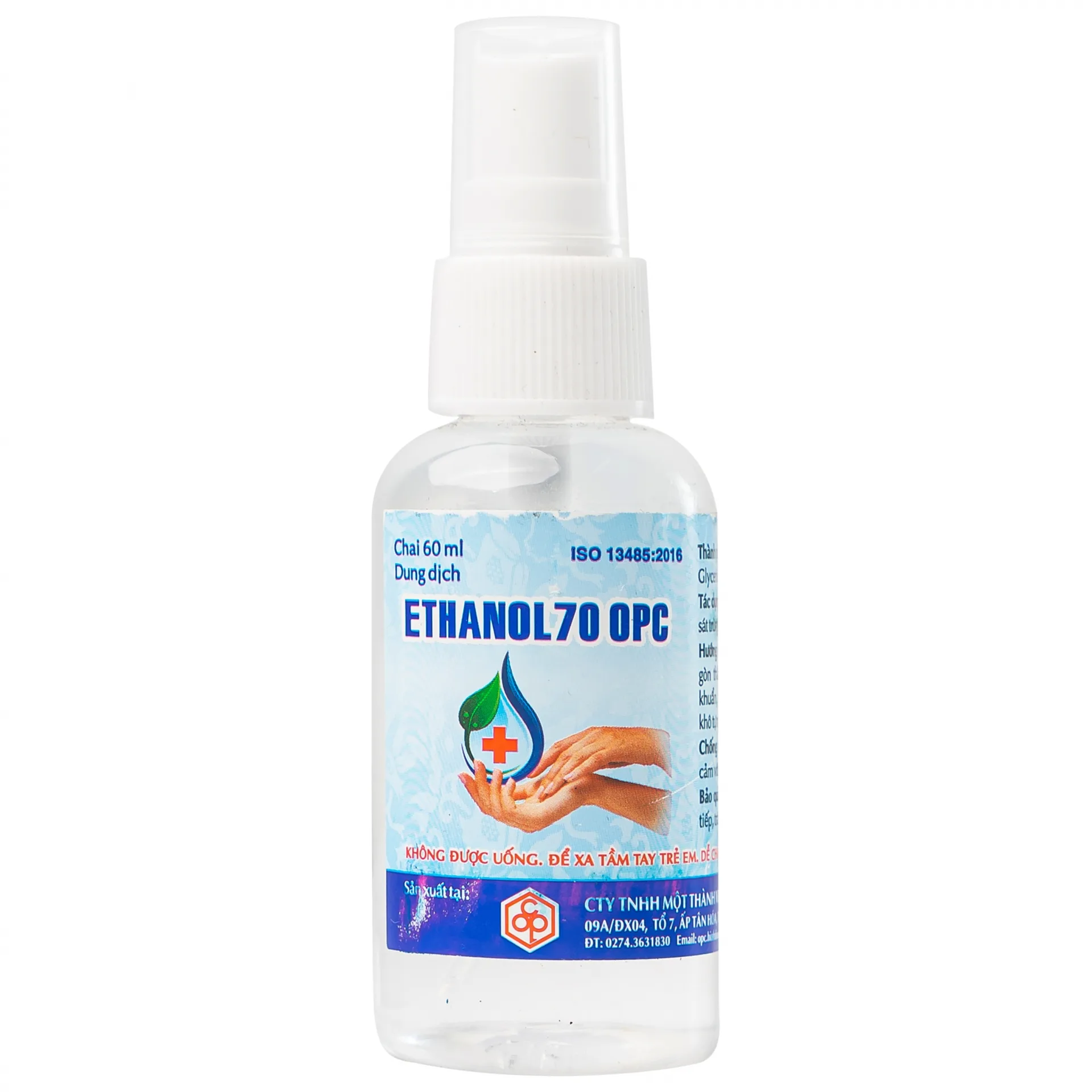 Hình ảnh Cồn xịt sát khuẩn Ethanol 70 độ OPC chuyên dùng để sát trùng ngoài da (60ml)
